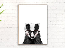 Badger with Glasses