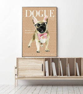 Dogue Frenchie with glasses (cream)