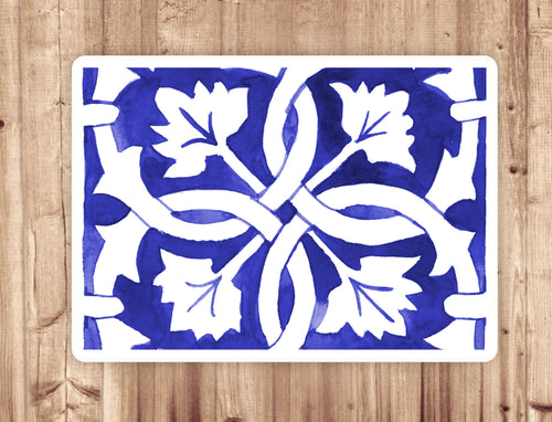 Placemat Blue Tile
