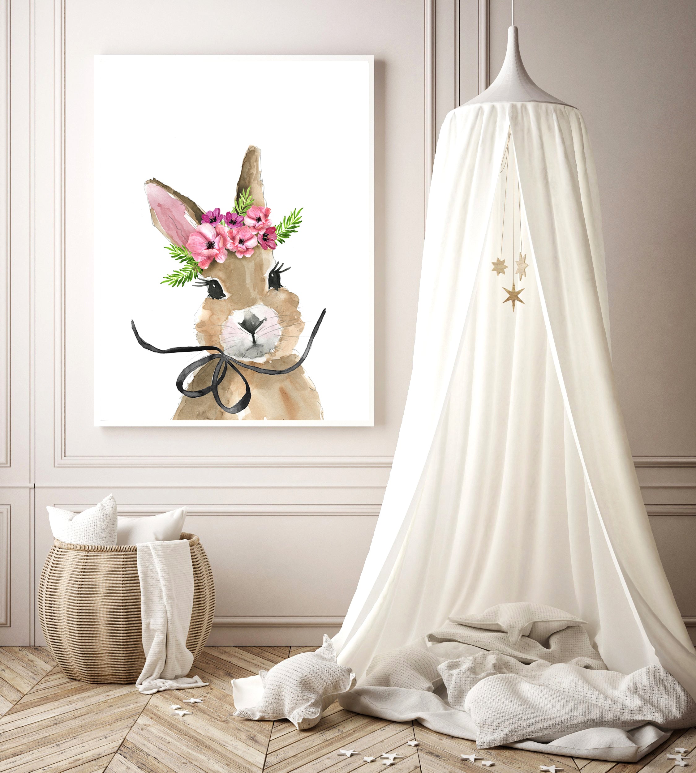 Baby Bunny with Flower Crown – MercedesLopezCharro