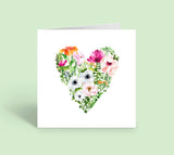 Flowers Heart Anemones (Individual Card)
