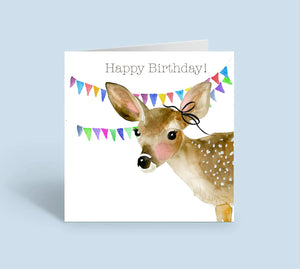 Birthday Fawn (Individual Card)