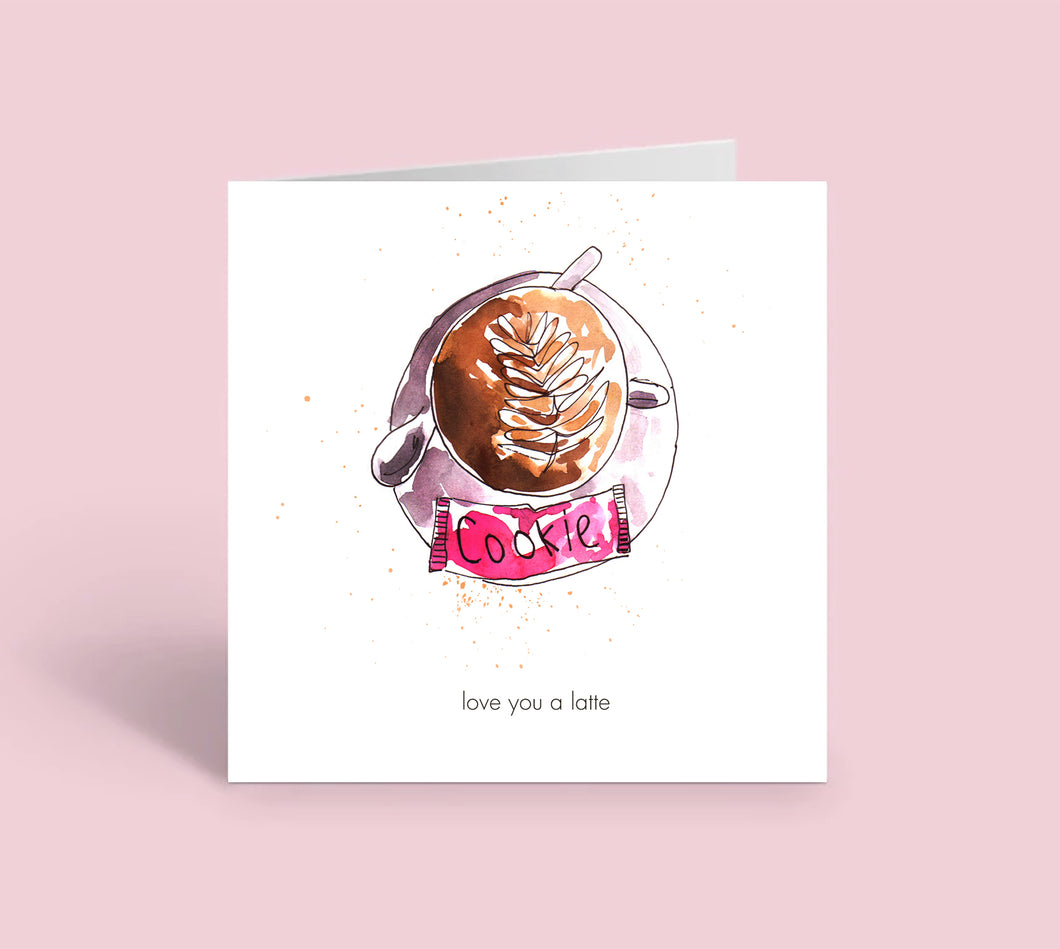 Love you a latte (Individual Card)