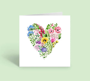 Flower heart sunflower (Individual Card)