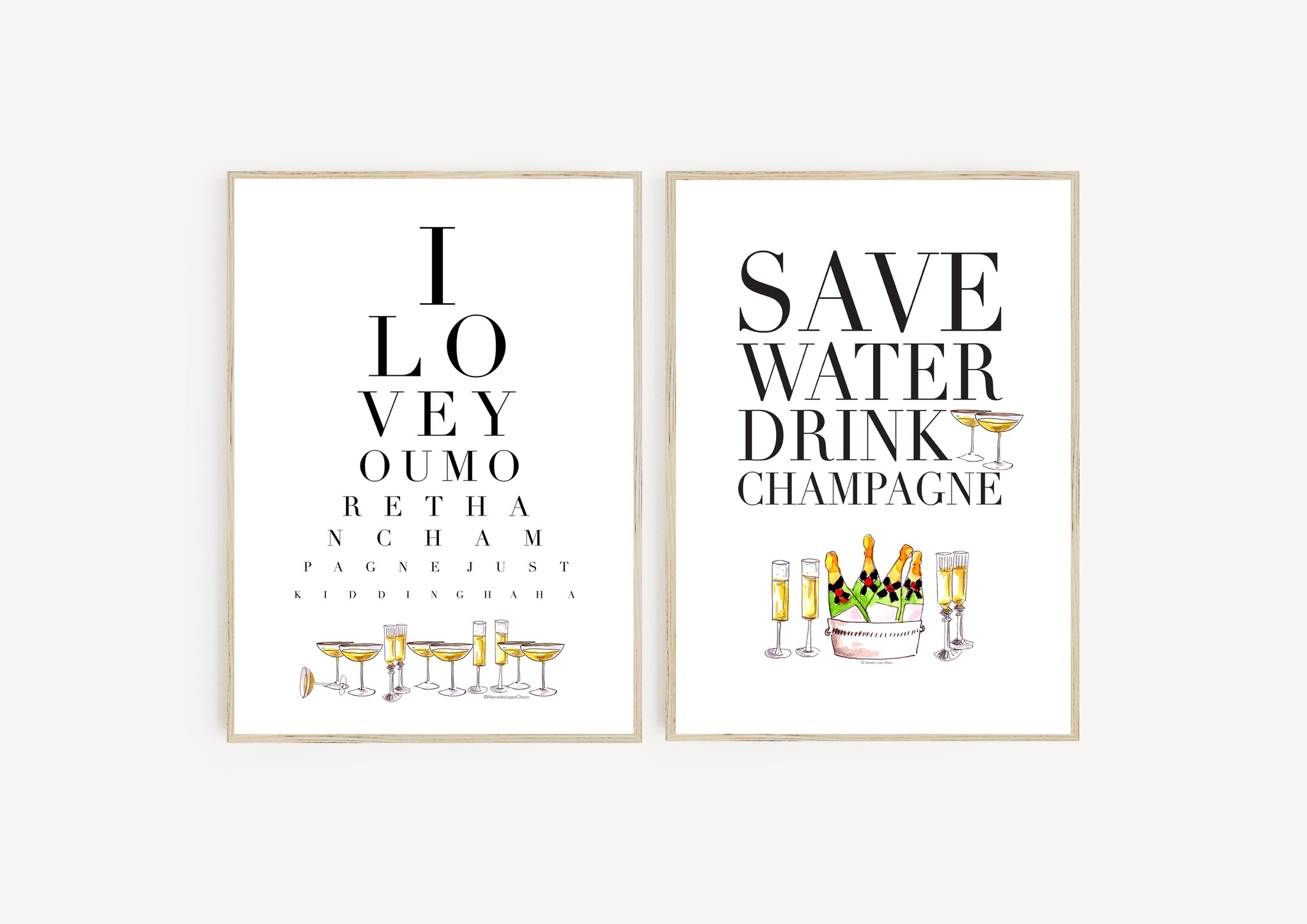 Save Water Drink Champagne – MercedesLopezCharro