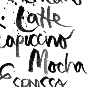 Coffee List Handwritten