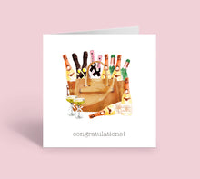 Congratulations bag of Champagne (Individual Card)