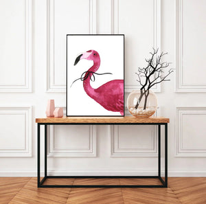 Flamingo with Bow - cropped