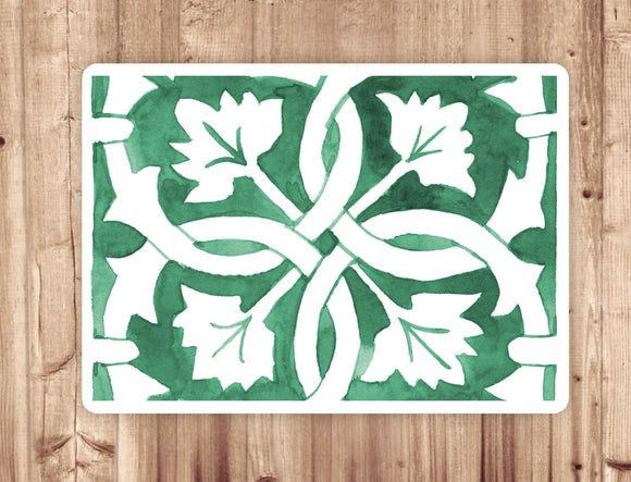 Placemat Green Tile