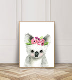 Baby Koala with Flower Crown