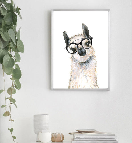 Lovely Llama with Spectacles