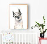 Lovely Llama with Spectacles