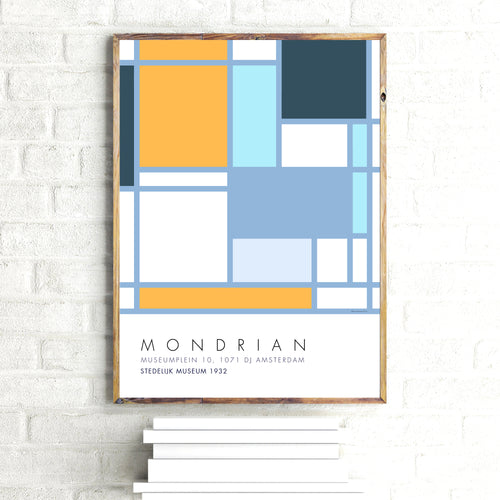 Mondrian Blue & Yellow 2