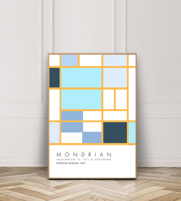 Mondrian Blue & Yellow 1