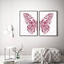 Pink Butterfly Split - Set of Two