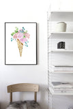 Pink Flowers in Cone
