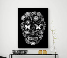 Skull Florals Monochrome