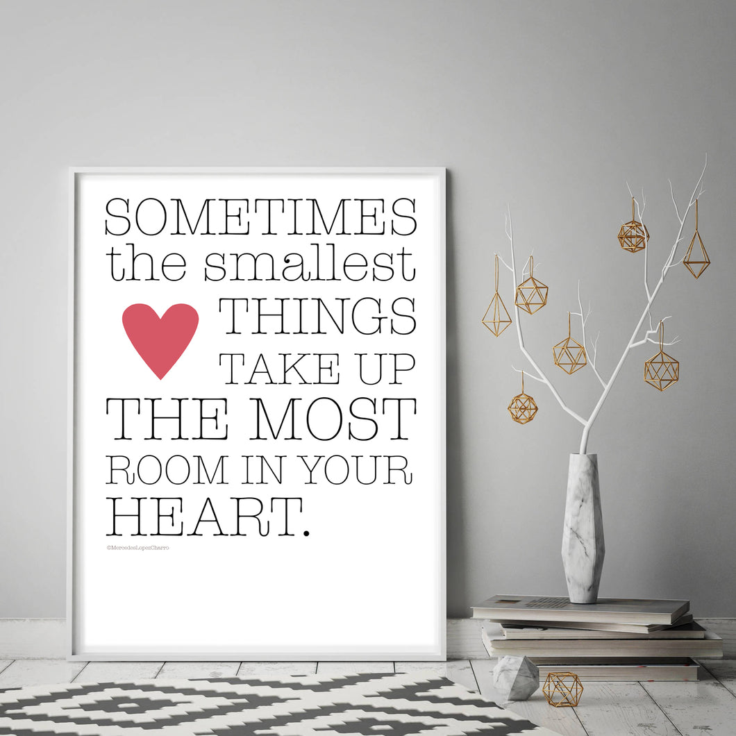 Sometimes The Smallest Things