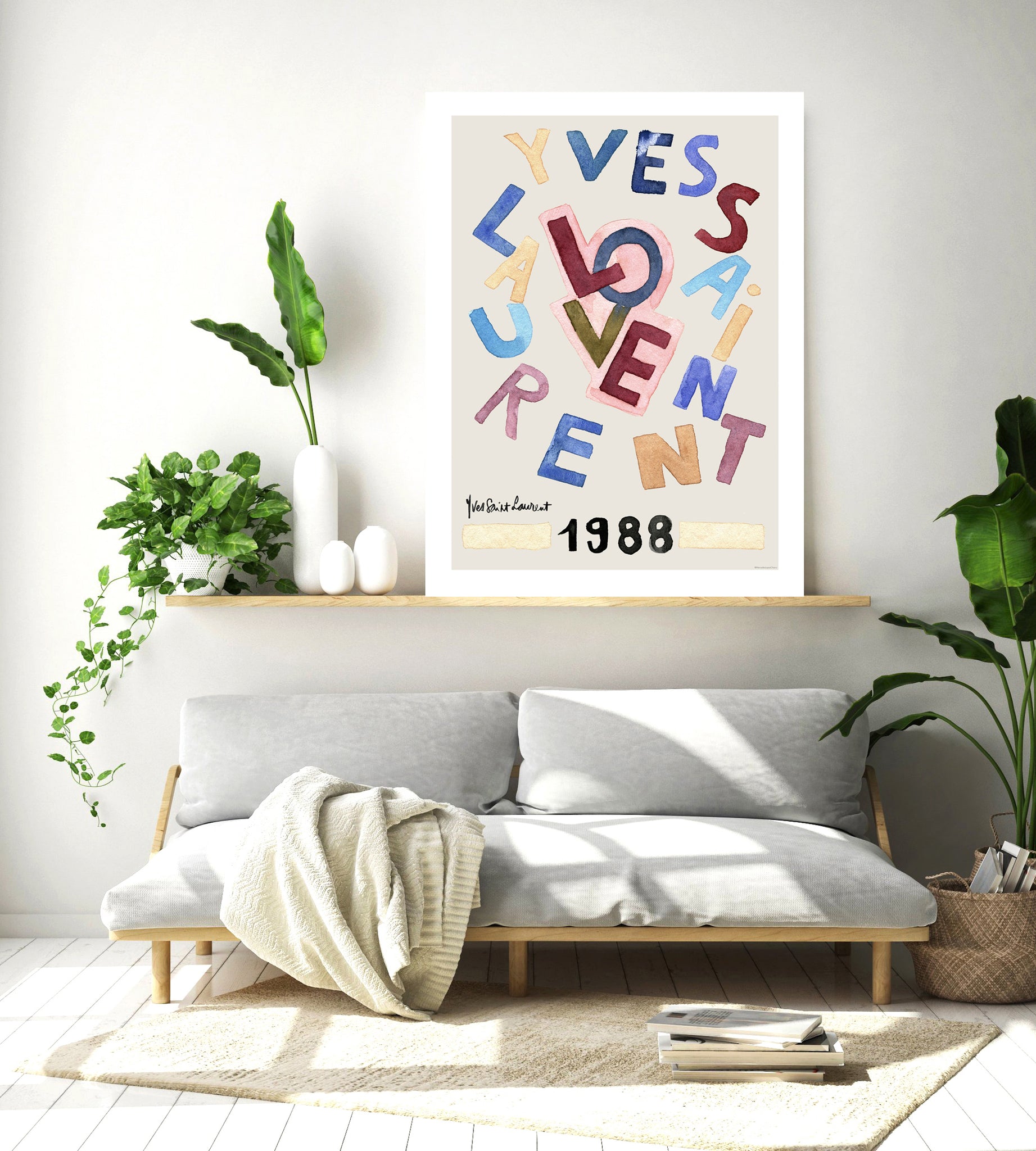 Yves saint laurent 1988 poster Clearance